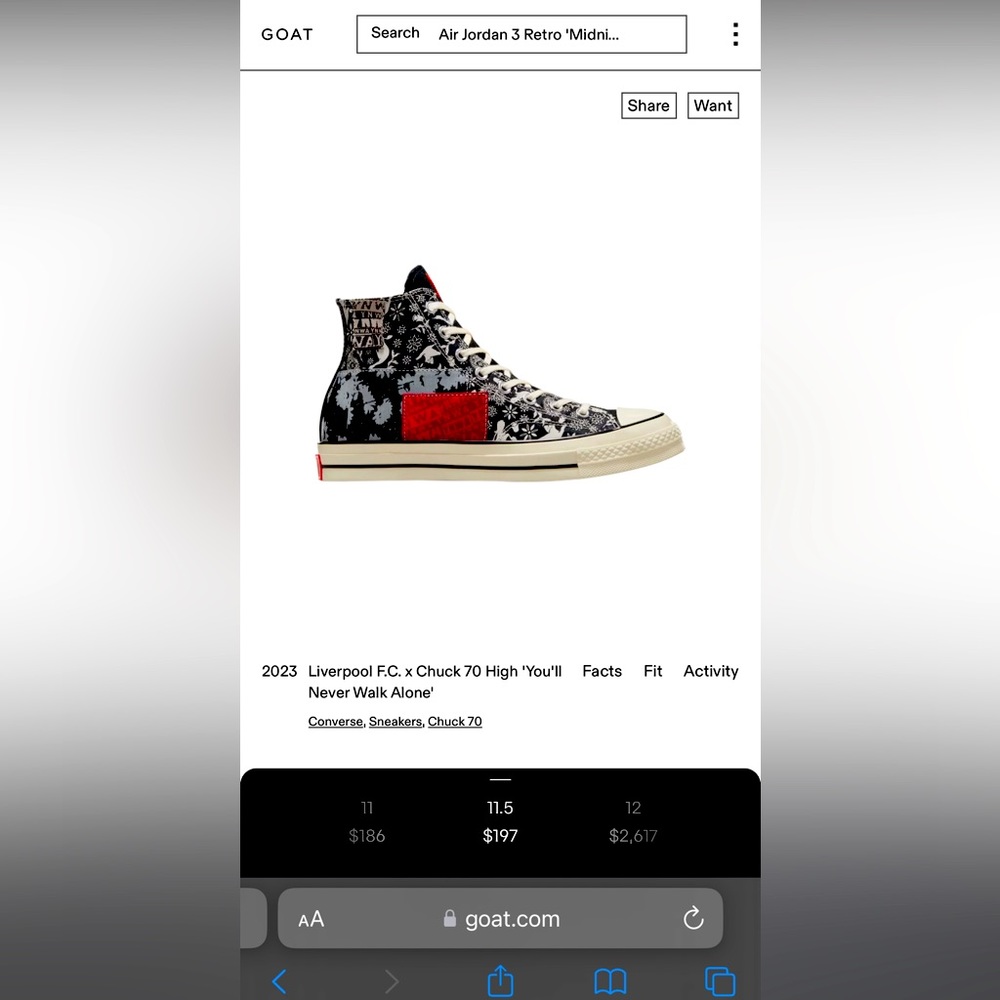 Converse Run Star Hike Platform x Liverpool F.C. High You'll Never Walk alone
